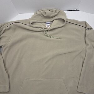 Reebok  Vtg 3XLT Mens Pullover Hoodie Kangaroo Pockets Olive Greèn